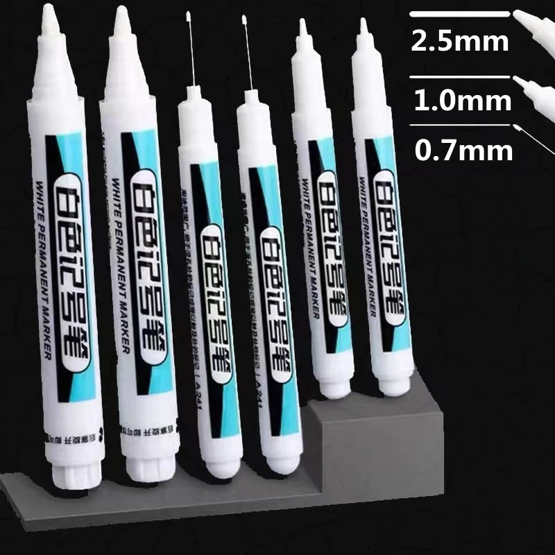 Marker Pen Graffiti Waterproof Permanent Pencil For Plastic Leather Glass Stone Metal Ceramic Woodworking Coloring Tool