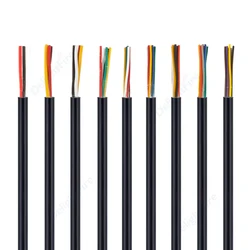 Sheathed Wire 2 3 4 5 6 7 Core Jacket Wire Round 28 26 24 22 20 18 AWG Electrical Cable for LED Strip Light Audio Radio Project