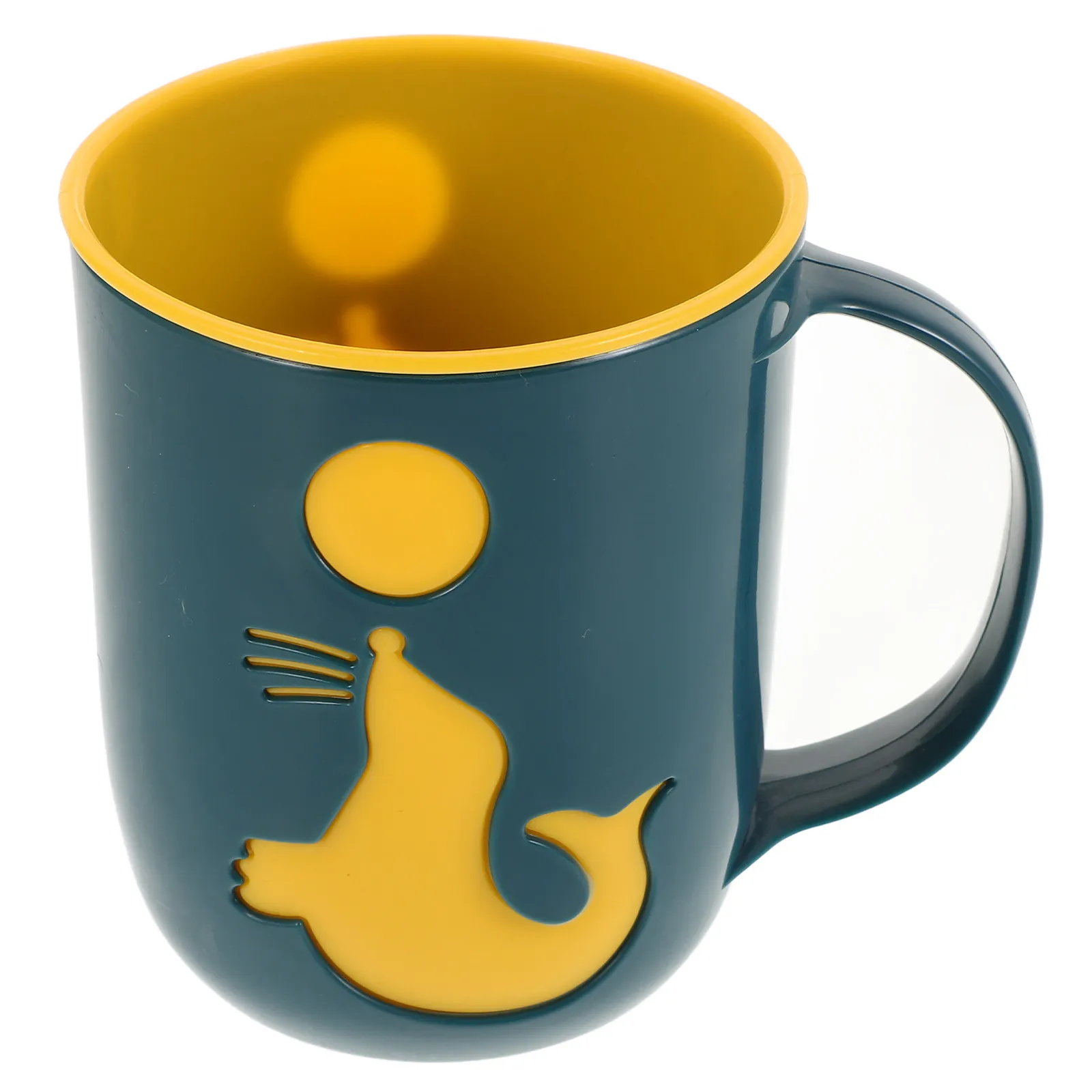 

Cute Dolphin Toothbrush Cup Plastic Tooth Rinsing Cup Bathroom Oral Care Reusable Travel Toothbrush Mug Fun Design