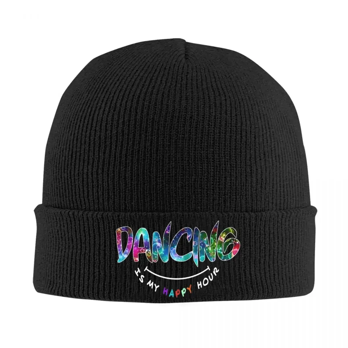 Dance Happy Hour Knitted Hat Women's Men's Beanies Autumn Winter Hat Z-Zumbas Warm Melon Cap