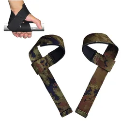 Nuovi cinturini da polso per le mani imbottiti Camo Gym supporto per il peso cintura per il sollevamento dei pesi guanti per il Fitness Crossfit bilancieri cinturino per Powerlifting