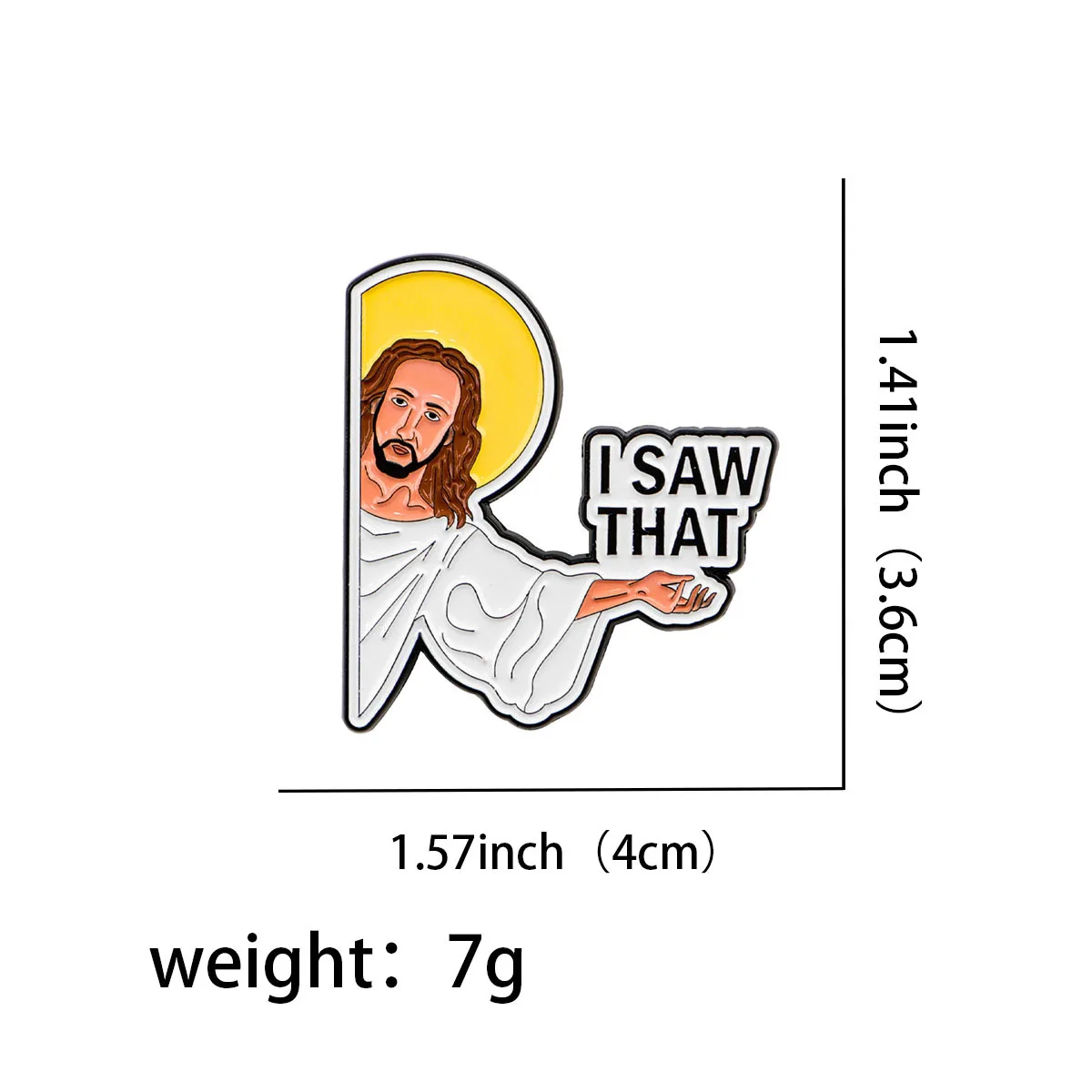 Jesus Quotes Enamel Pin Alice in Wonderland Brooch Pines Lapel Pins Badges on Backpack Clothing Accessories Fashion Jewelry Gift view 4