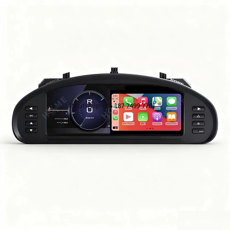

With Wireless Carplay LCD Speedometer Digital Dashboard Panel Virtual Instrument Cluster CockPit for . 407 2004-2010