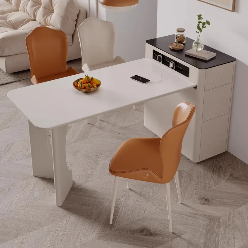 Modern Extendable Dining Table Office Small Apartmen Luxury Nordic Lslands Food Accessories Mesas De Jantar Kitchen Furniture