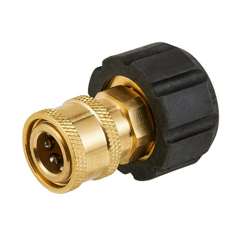 Conjunto de adaptador de lavadora de alta pressão PORK Kits de conexão rápida Ferramenta para varinha M22 para 1/4 Conexão rápida