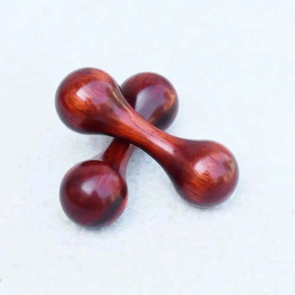 New Wooden Finger Bone Toys Rotating Mini Finger Joints Gyro Dumbbell Rosewood Ebony Hand Spinner Gifts