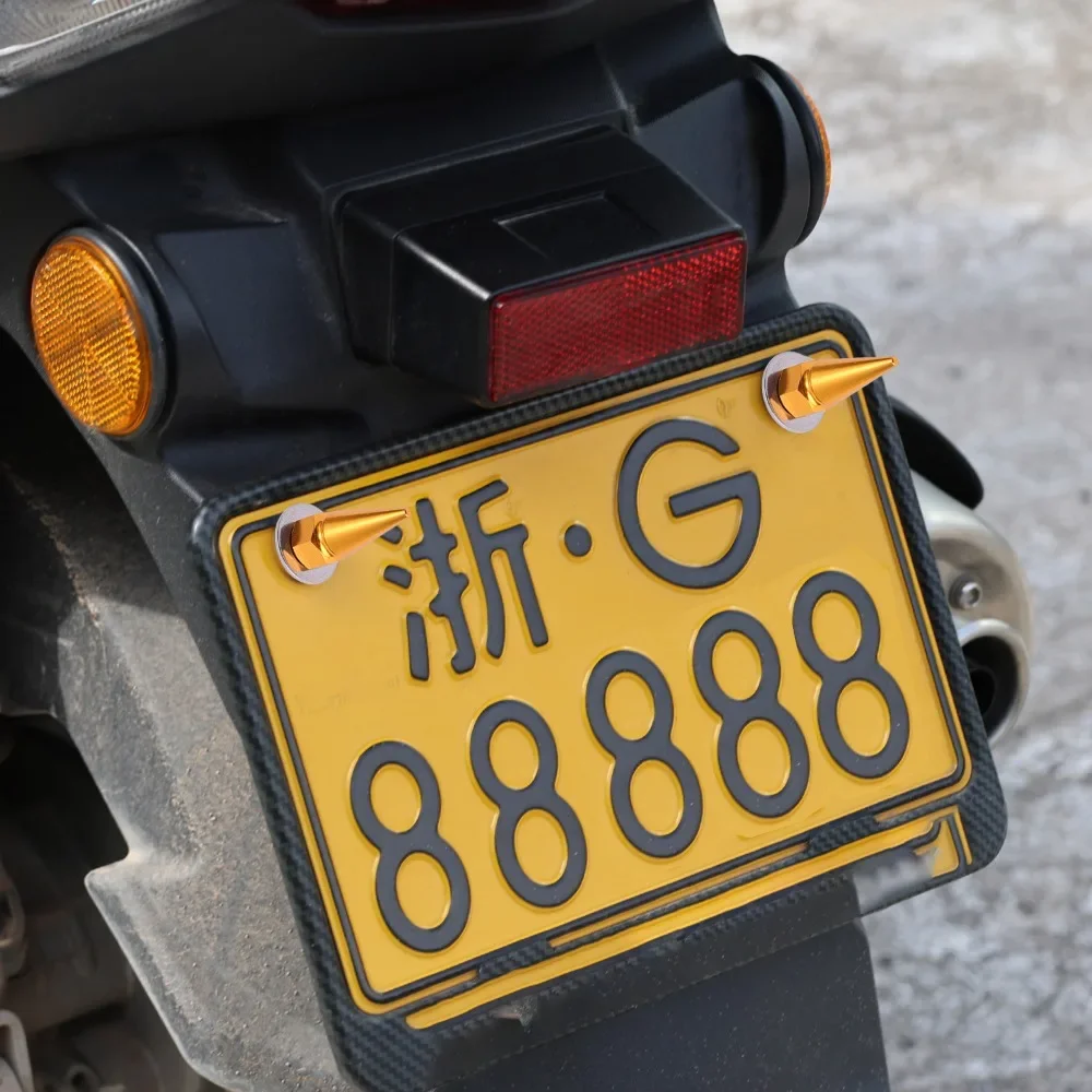 M6 parafusos de fixação da placa de licença do carro 6mm rosqueado apontado liga alumínio auto motocicleta retentor da placa peças substituíveis