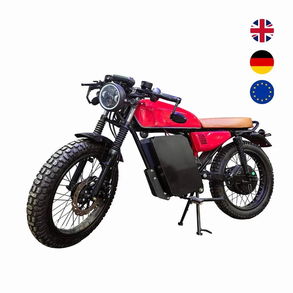 19 Inch Big Wheel Long Range Electric Motorcycle 8000W 2000W Brushless Motor DC