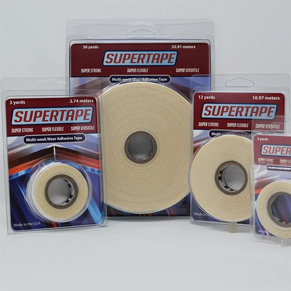 Popular Long-Lasting Bonding Adhesive Hair Toupee Tape Multi-Week Wear Double-sided Super Tape for Lace Hair Unit Wig
