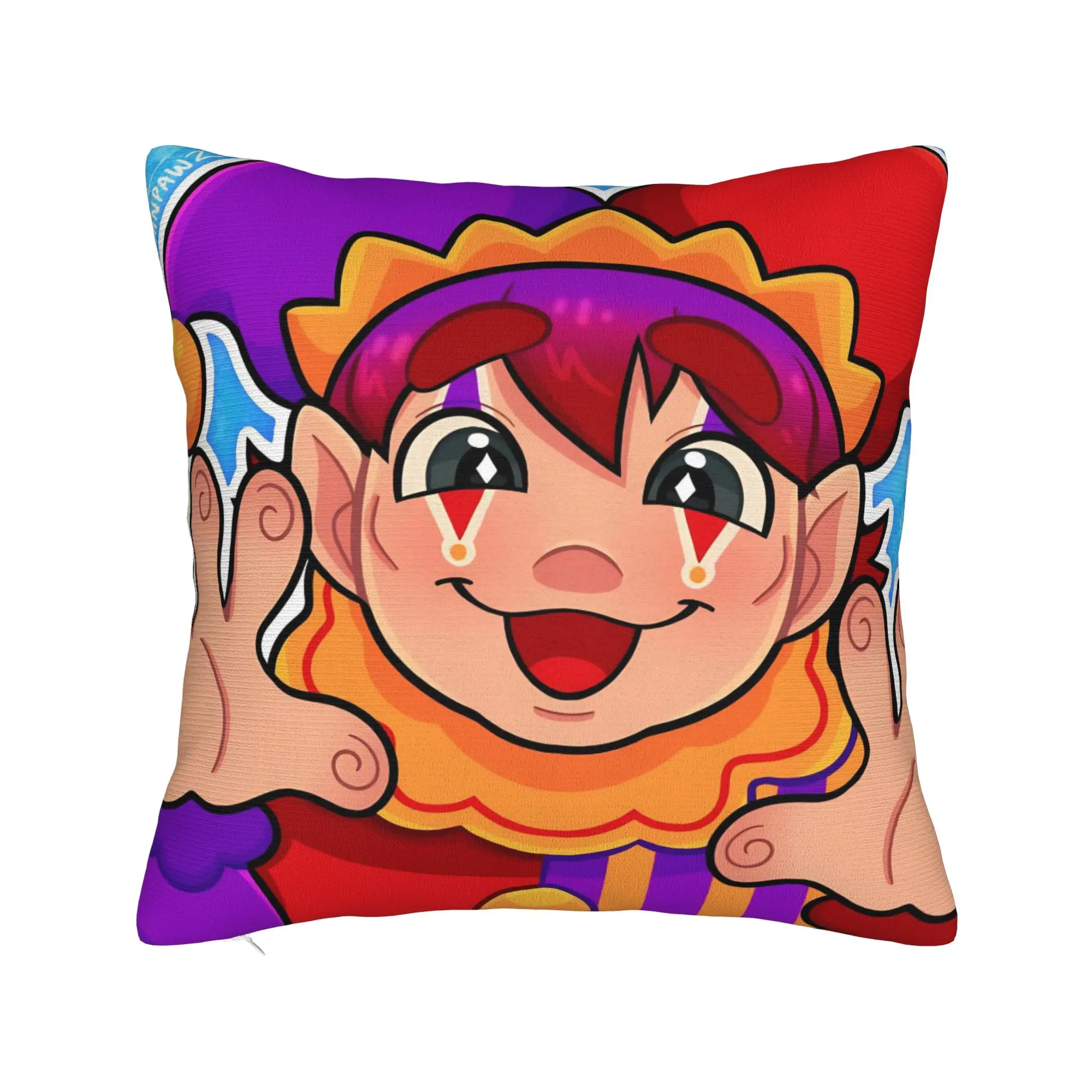 Hugh Morris Tomodachi Life Clown Pillowcase Polyester Cushion Cover Decorations  Pillow Case Cover Home Zipper 45X45cm