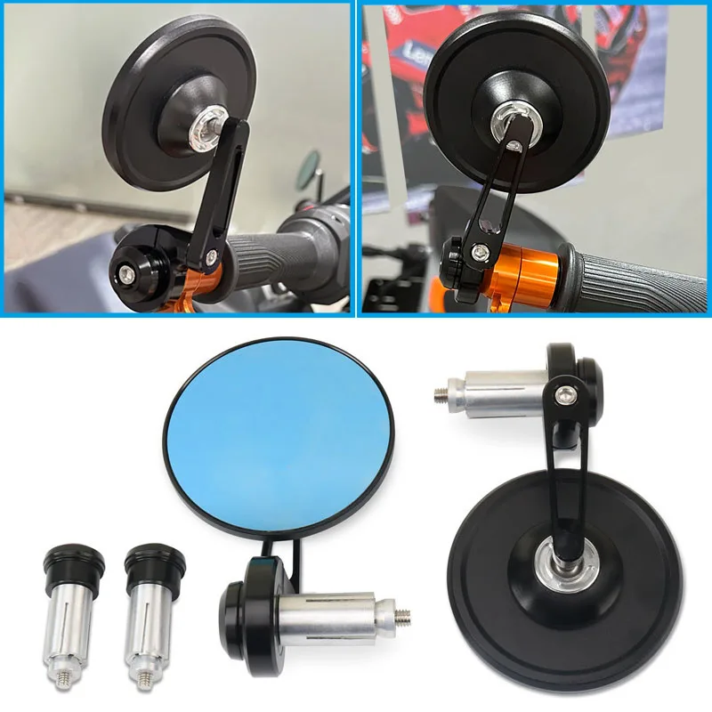 

Universal Motorcycle Handle Bar End Mirrors Rearview Side Mirrors Fit For Z650 Z750 Z800 Z900 Z900RS Z1000 Z1000SX