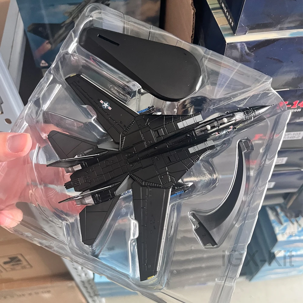 

1:100 Scale US Navy Grumman f-14 f14 F-14A Tomcat VX-4 Fighter Aircraft Metal Military Toy Plane Model Collection Gift