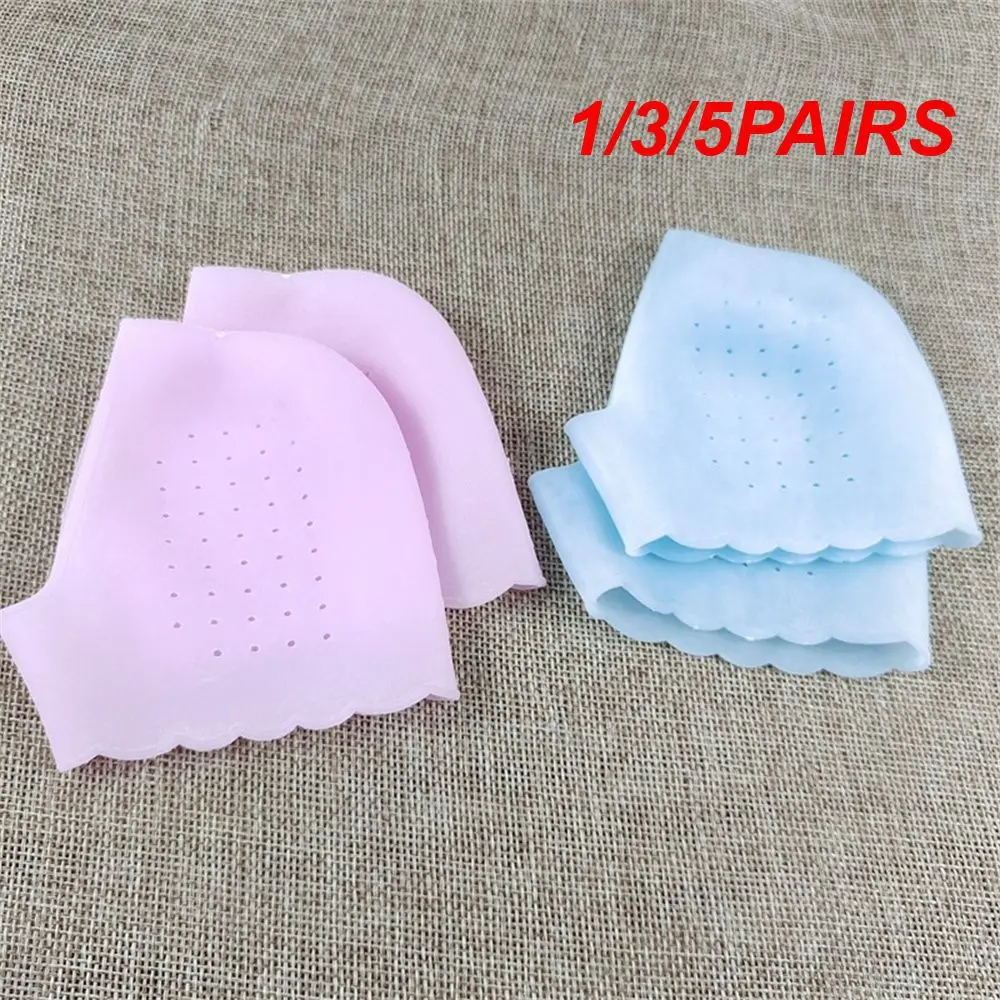 1/3/5PAIRS Anti-slip Socks Lace Easy To Clean Multiple Holes For Ventilation Skin Care Tools Silicone Foot Socks Silica Gel