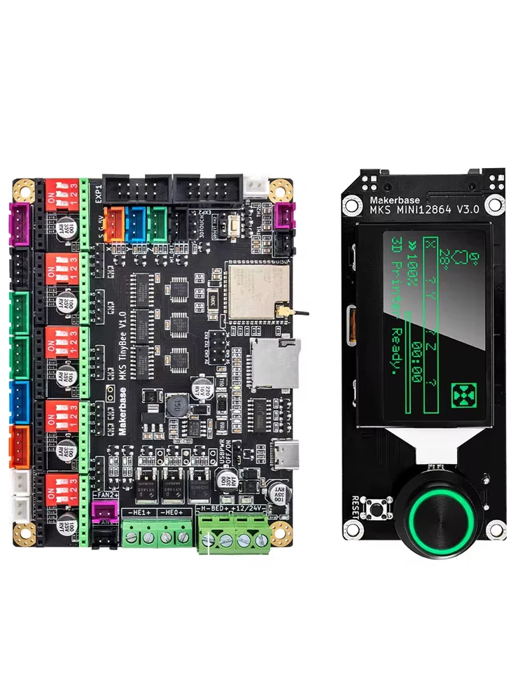 Płyta główna Makerbase MKS TinyBee do drukarki 3D, kontroler ESP32 MCU, części do drukarki 3D, ekran TFT, funkcja WiFi, sterowanie przez internet. — zdjęcie produktu 7