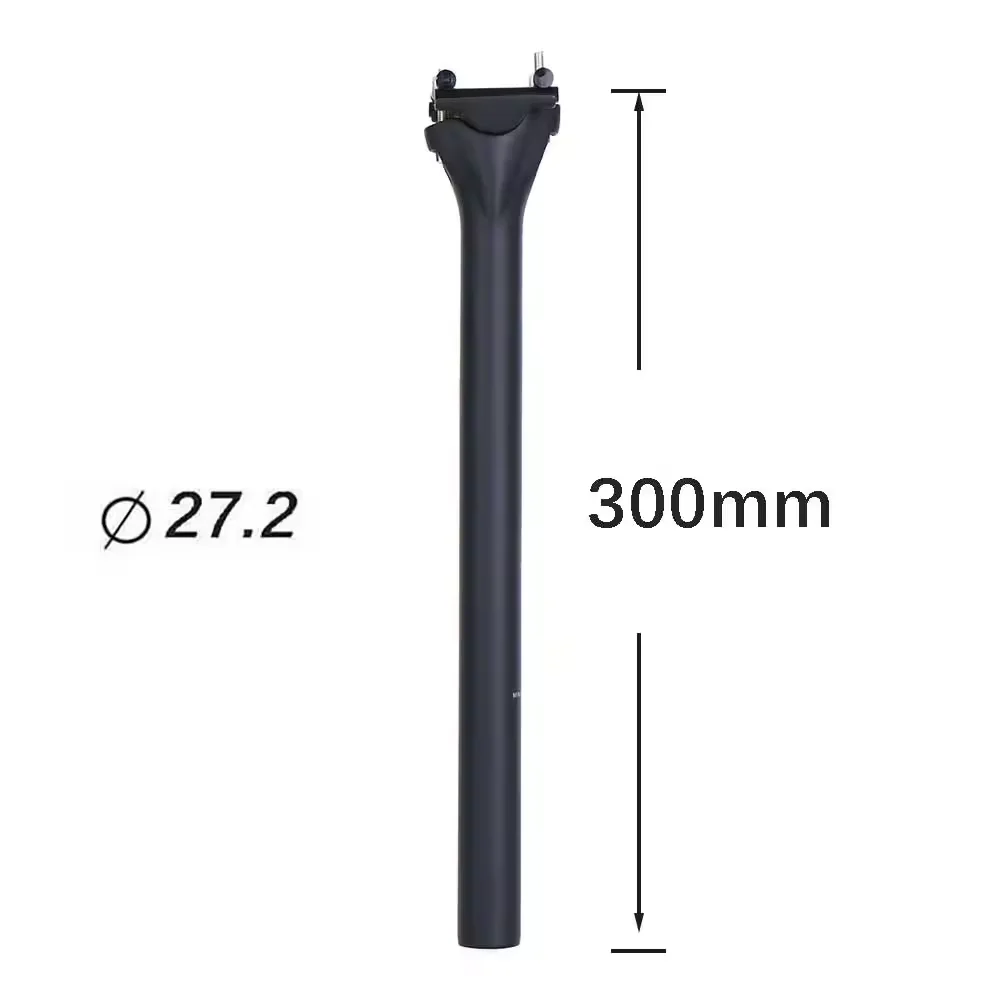 ELITAONE Carbon-Fahrrad-Sattelstütze, 135 g, leicht, 27,2/30,9/31,6 mm, unidirektional, matt, für Rennrad und MTB, Sattelstütze 63C