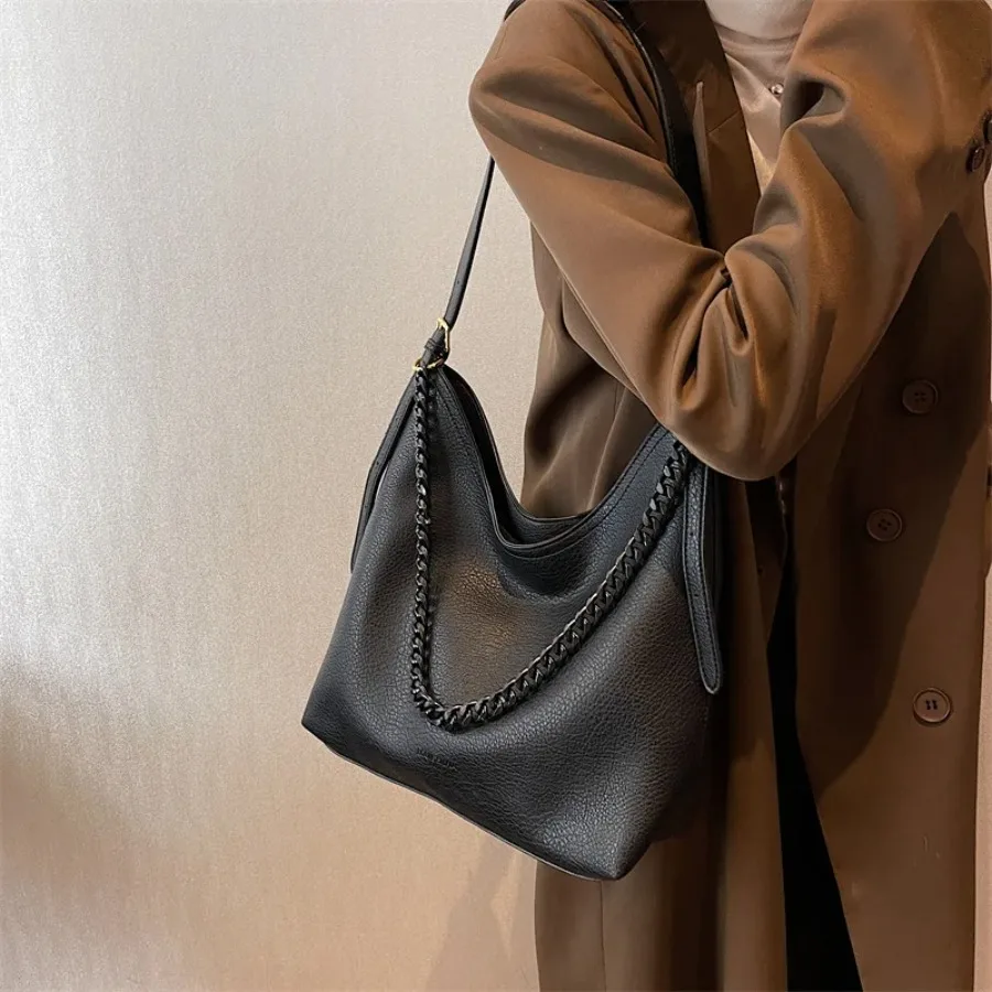 

New summer simple atmosphere senior sense of shoulder women's bags fashion retro popular large-capacity commuter handbag