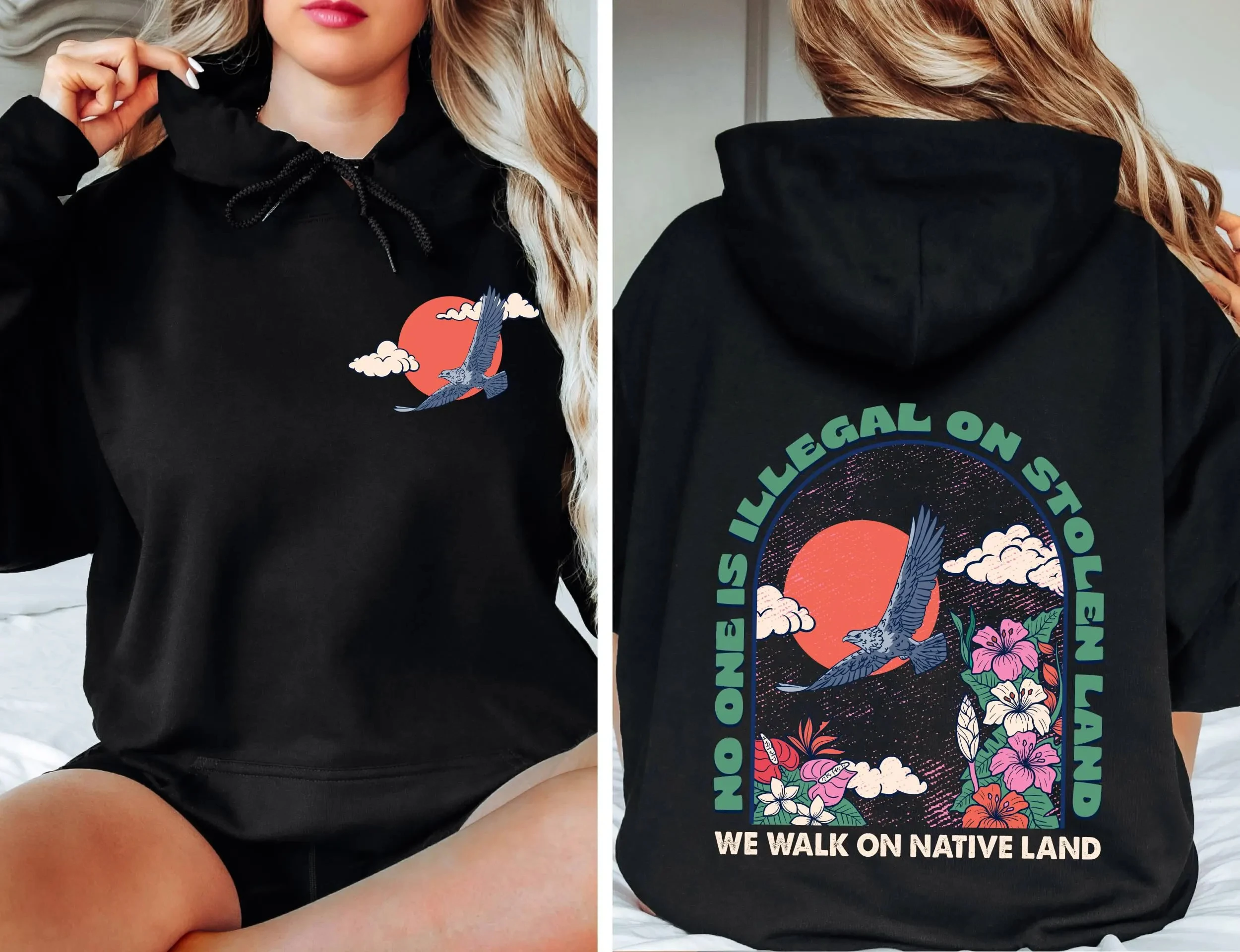 

Human Rights Activism Printing Hoodie Men's and Women's Long Sleeve Sweatshirt Vintage Hip Hop Pullover Y2k Tops Autumn Clothing