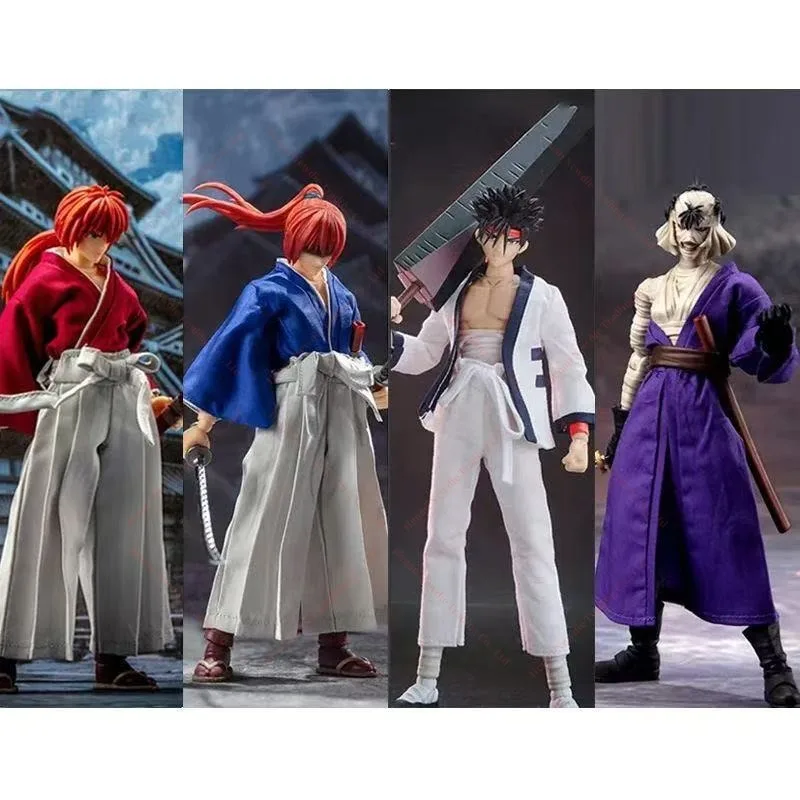 /GT Rurouni Kenshin Himura Kenshin Sagara Sanosuke Shishi Yuma SHF 1/12 16 Cm/6 Inches Toy Collection Gift