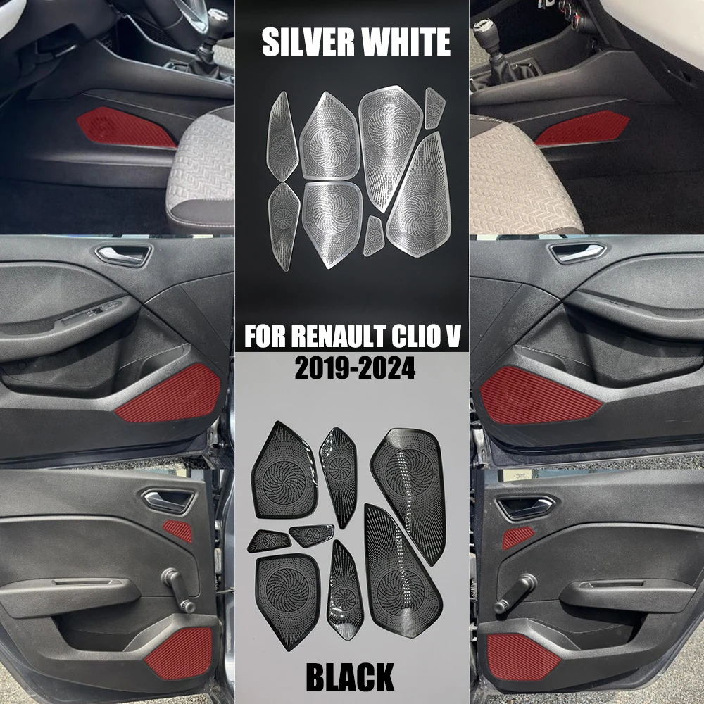 Fit For Renault Clio V 2019-2024 Horn Stainless Steel Decorative Cover