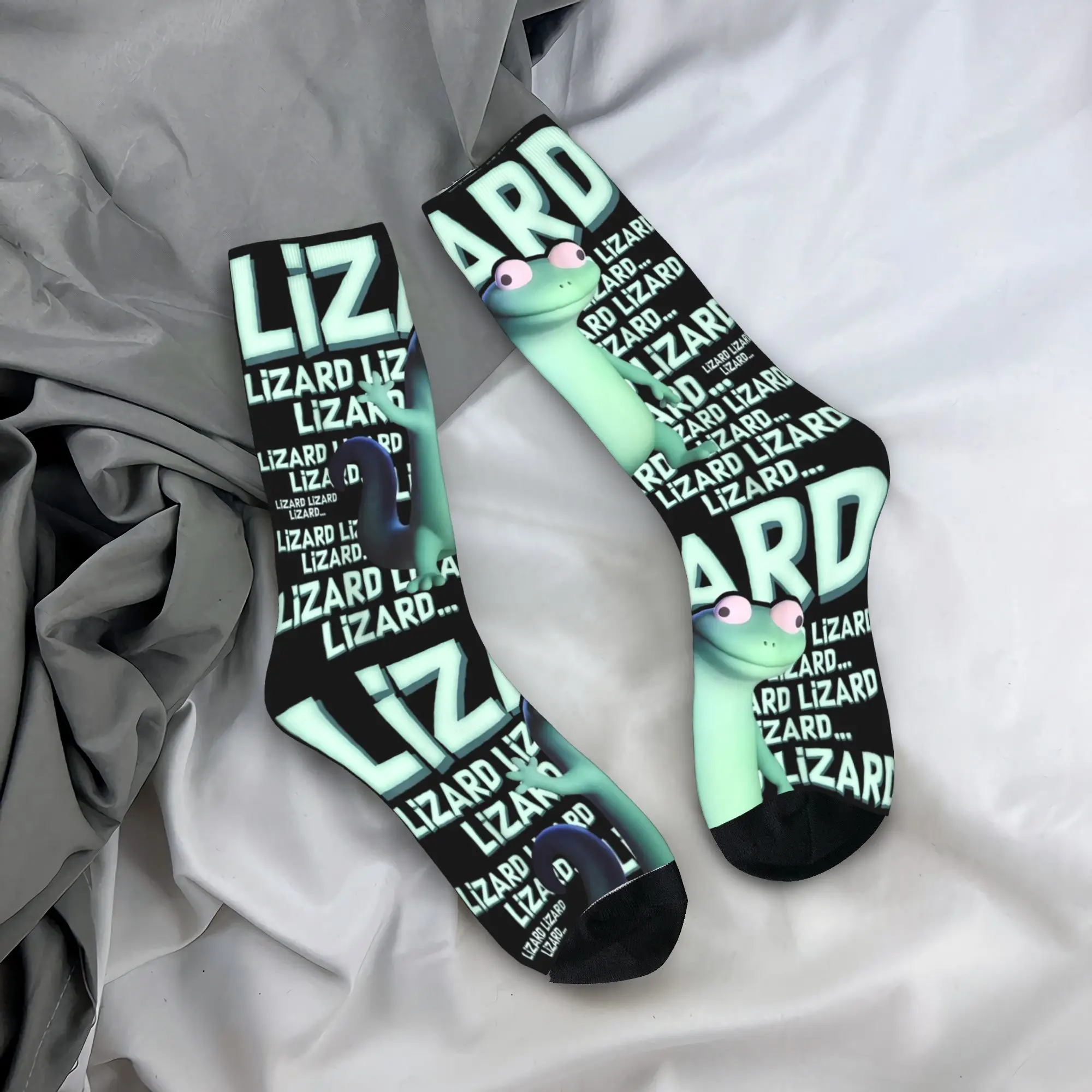 

Осенне-зимние мужские и женские носки в стиле хип-хоп Lizard Lizard Weirdcore Tom Lizard, впитывающие пот, спортивные носки