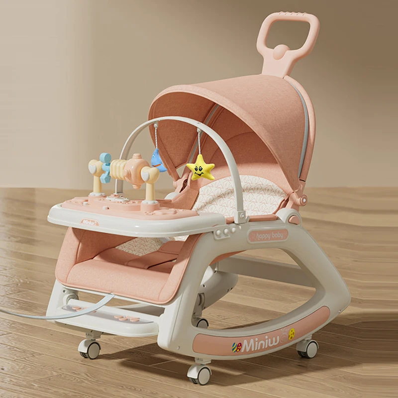 Baby Rocking Chair Comfort Chair 0-3 Years Old Multi-function Baby Stroller Recliner Chair Infant Cradle Baby Swing