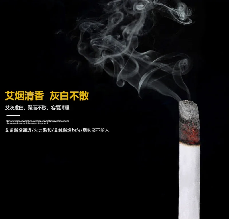 1.8x20cm Zhongyan Taihe 2 Boxes Moxibustion Roll Pure Moxa Stick Aged Handmade Moxa Roll Moxibustion