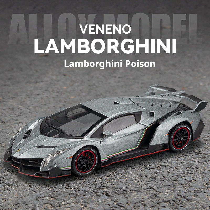 Rambo Poison Gini Supercar 1:24 Car Model Simulation Alloy Supercar Kids Toy Car Car Model Boys Collection