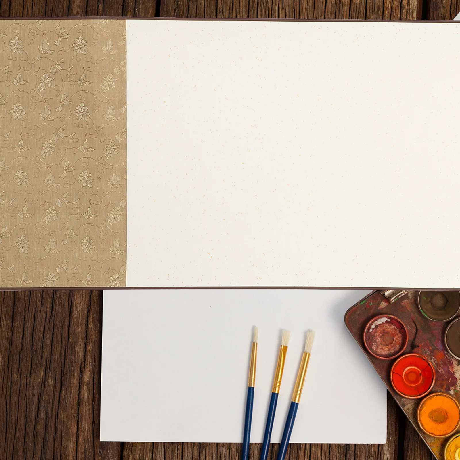 

1Set Chinese Calligraphy Scroll Paper Blank Premium Material Durable Painting Writing Accessory Portable Storage Box Included