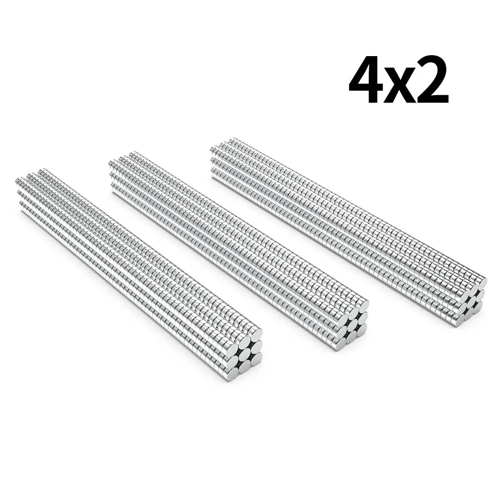 

4x2mm N35 Super Strong Neodymium Magnet Round NdfeB Powerful Permanent Magnetic imanes Refrigerator Magnets 4*2