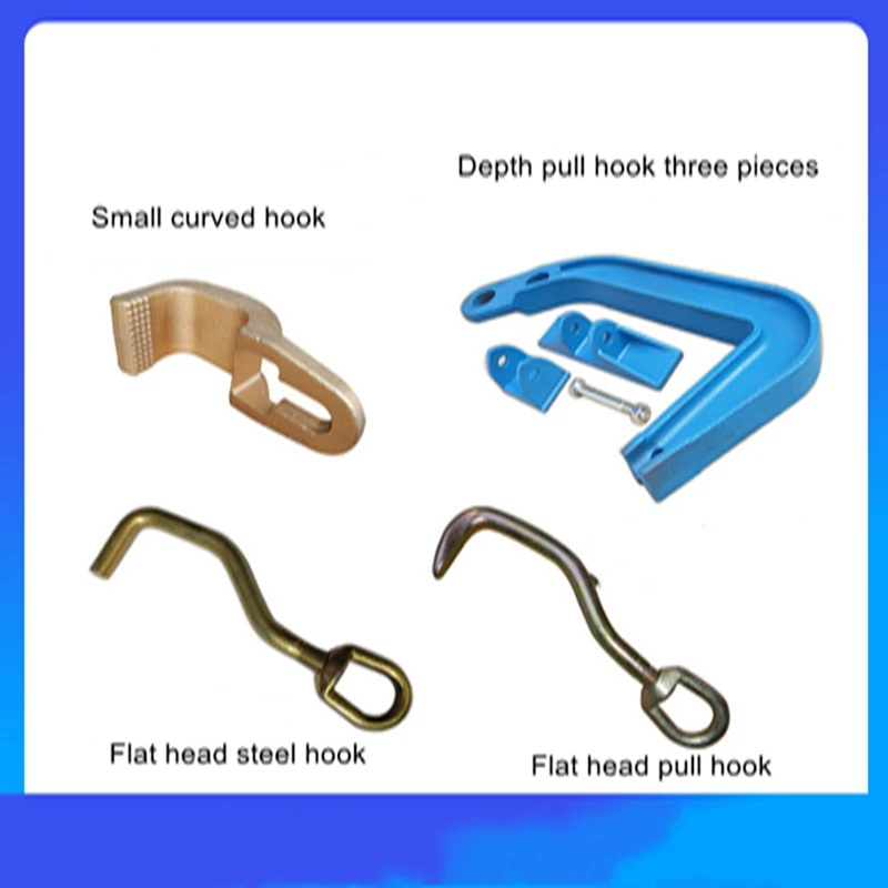 

Beam aligner accessories car sheet metal repair large bending hook three-piece set pointed flat head steel hook jig