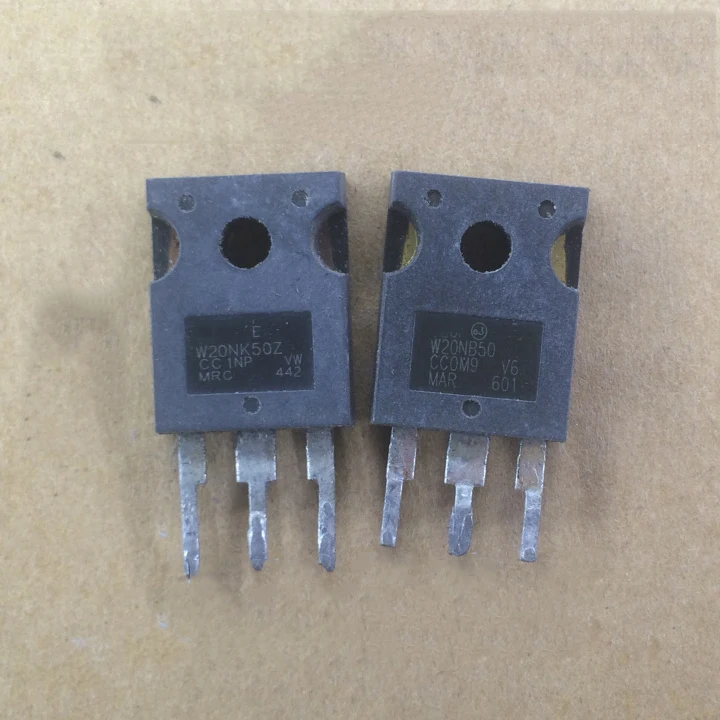 Used 5pcs W20NB50 W20NK50Z W20NM50 W20NC50 TO247 In Stock