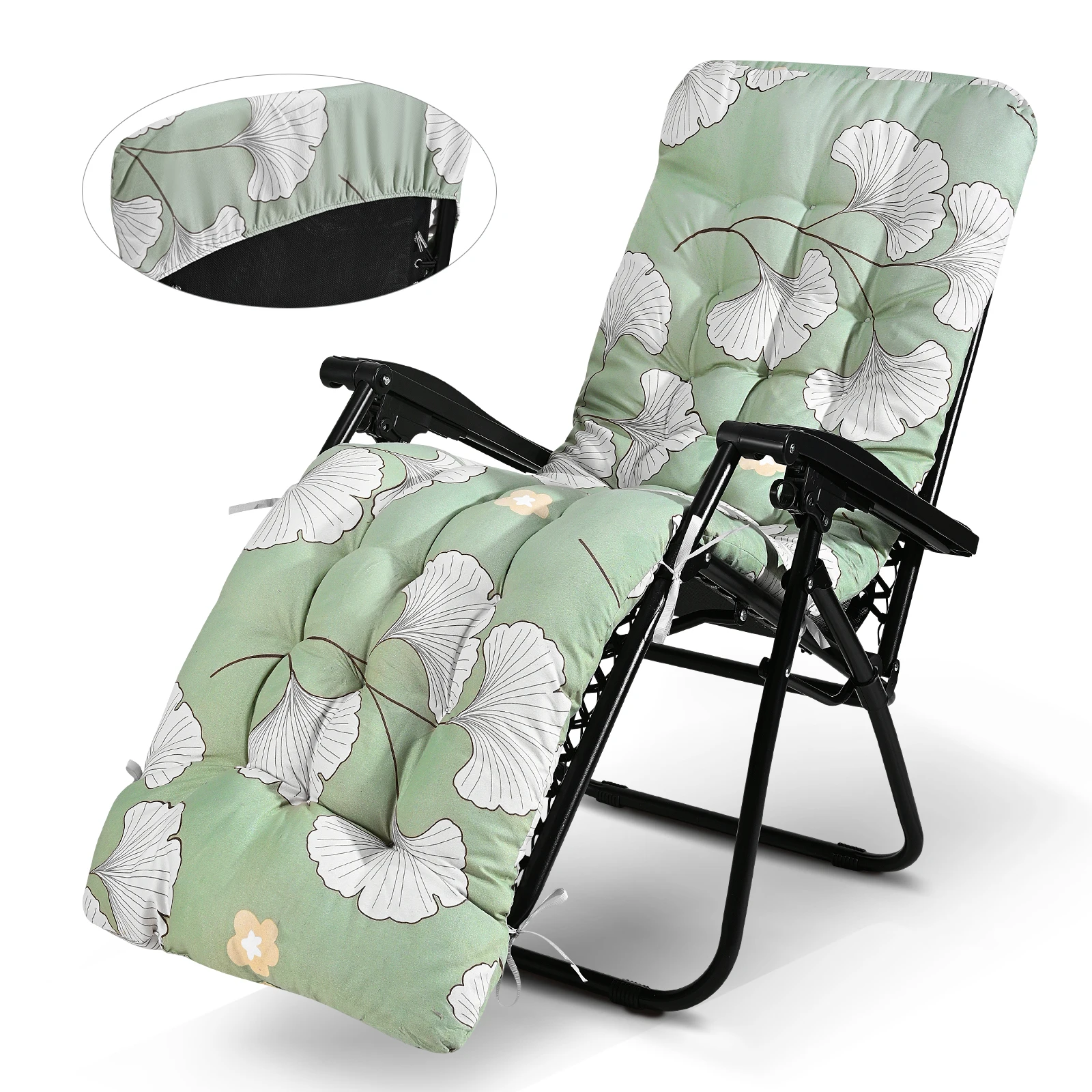 Cuscino per poltrona da giardino spesso 170x23x8 cm Cuscino per lettino doppio antiscivolo per sedia da spiaggia per patio da giardino esterno (senza sedia)