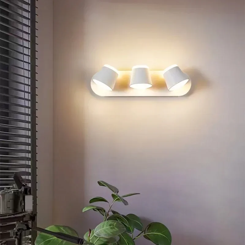 lampada de parede led 360 rotativa portatil nordic luz da noite para decoracao interior do quarto leitura tres cabecas xicara cha forma luzes parede 01