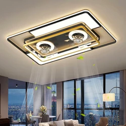 Modern ceiling lamps bedroom folding Ceiling fan ceiling fan with led light and control ceiling lamp for living room lighting