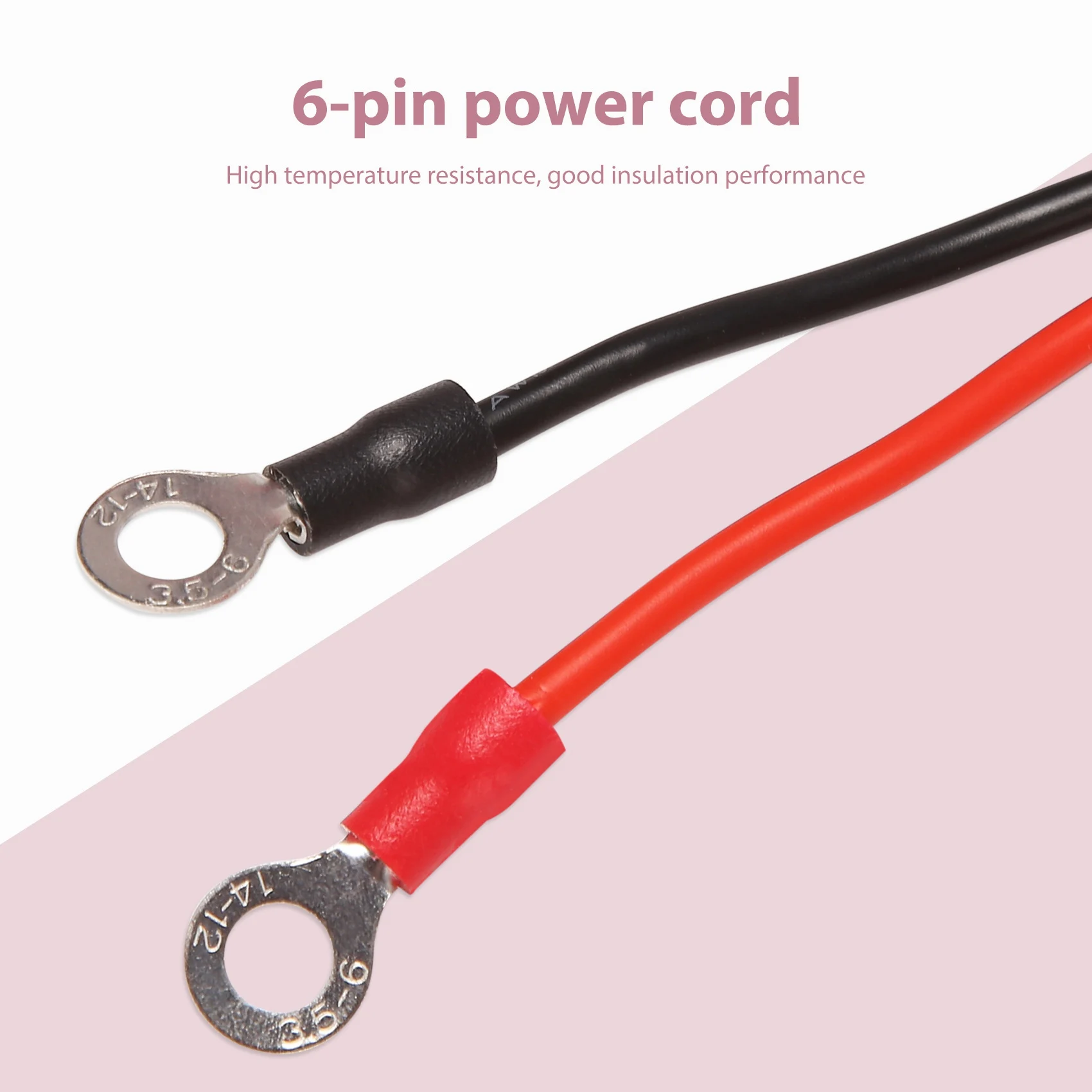 30A Fuse 6 PIN Short Wave Power Supply Cord Cable For Yaesu FT-857D IC-725A 1 metres