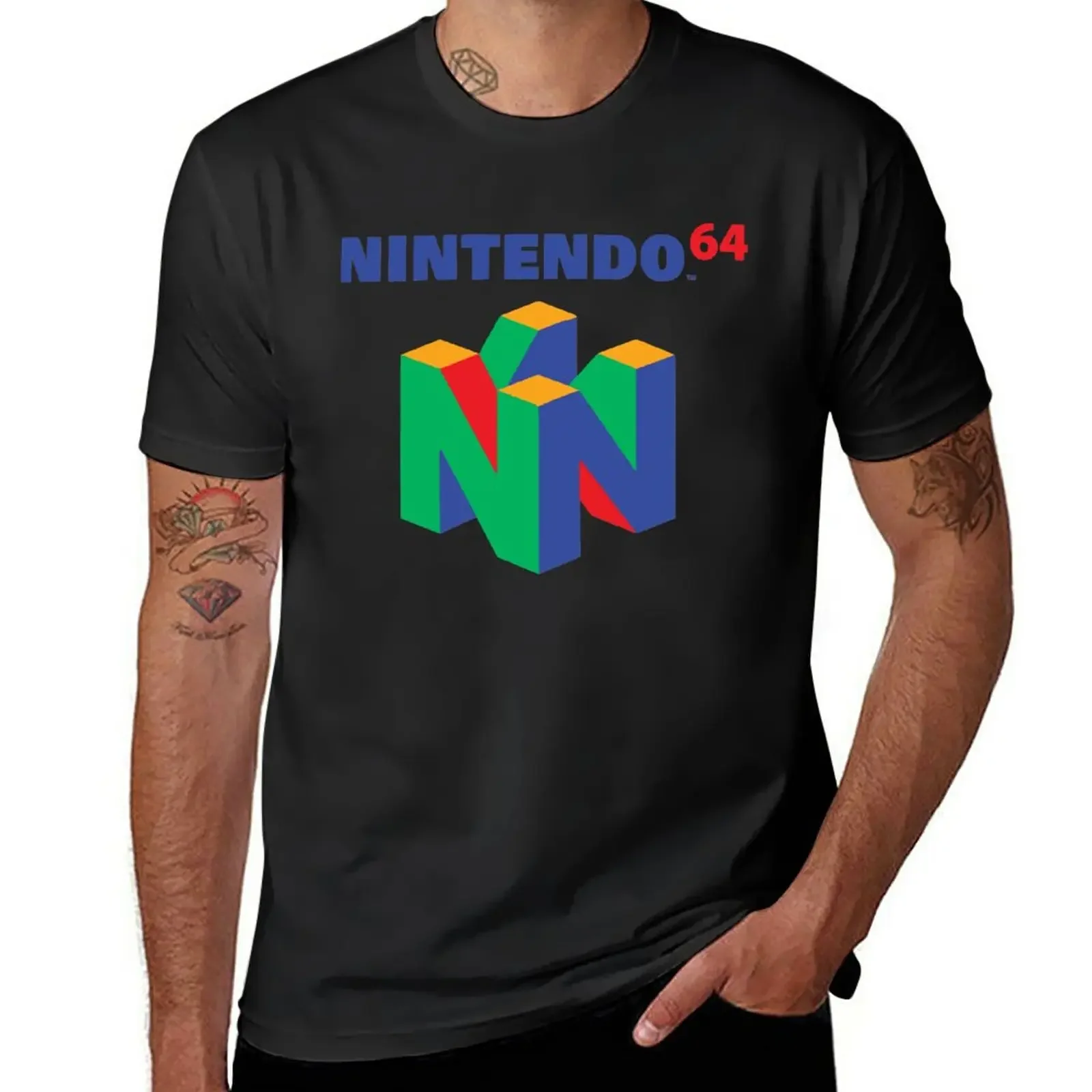 Nintendos 64 T-Shirt anime clothes new edition fitted t shirts for men