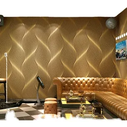 Geometry Striped Nonwoven Wallpaper For KTV Bar Living Room TV Wall Decoration Modern Home Decor 3D Embossed Wall Papers rolls