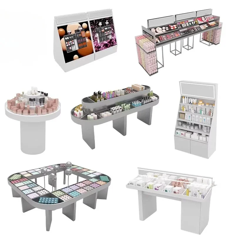 Cosmetics sample display cabinet, skin care products, makeup cabinet, Zhongdao shelf display rack, counter, mask foundation disp