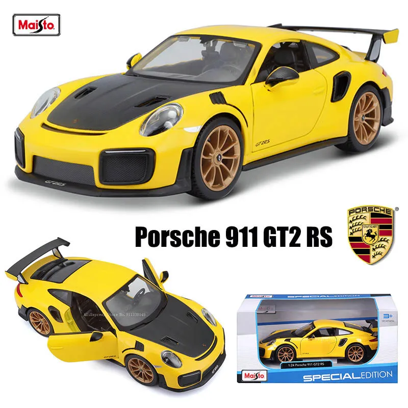 

Maisto 1:24 Porsche 911 GT2 RS имитация сплава модель автомобиля ремесла коллекция украшений игрушечные инструменты подарок