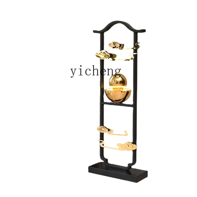 YY Light Luxury Flowing Water Ornaments Opening Office Leader Golden High-End Fountain