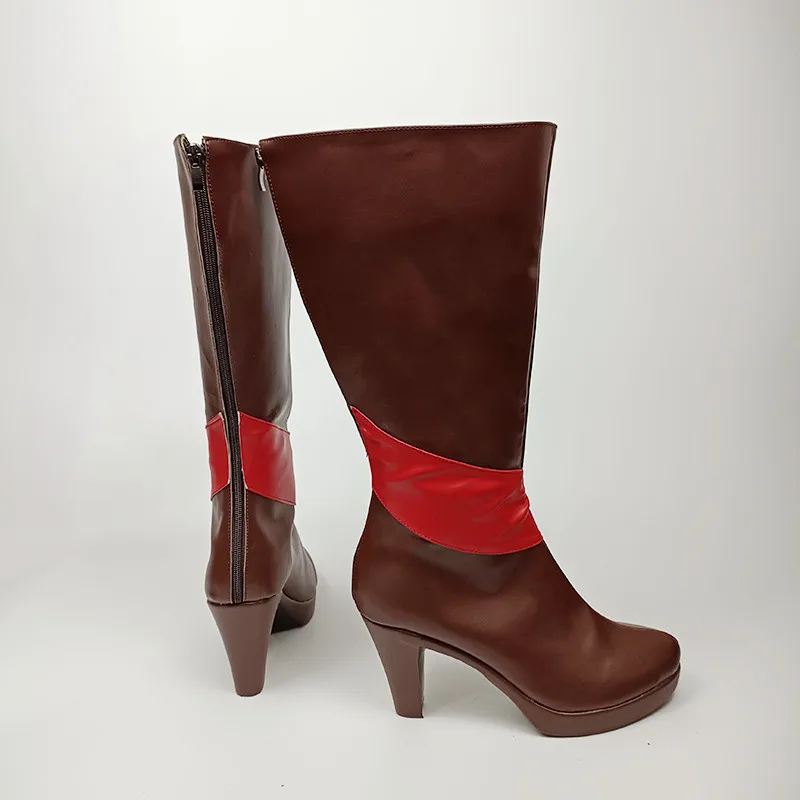 Hazbin تأثيري فندق ALASTOR تأثيري أحذية أحذية الكبار الرجال النساء هالوين حذاء أحمر أنيمي تأثيري