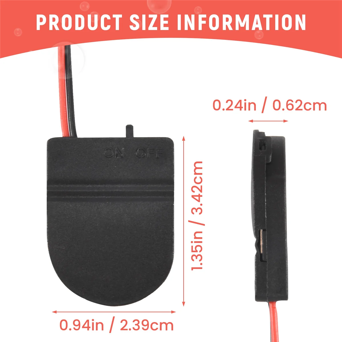 10/Stück CR2032 Knopfzellenbatterie Sockel Halter Fall Abdeckung mit EIN-AUS-Schalter 3V Batterie Box