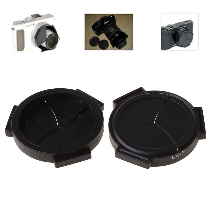 Auto Lens Cap for Panasonic for LUMIX DMC-LX7GK LX7 Camera Anti-dust Lightweight Camera Lens Cover for LX7 Camera Replac