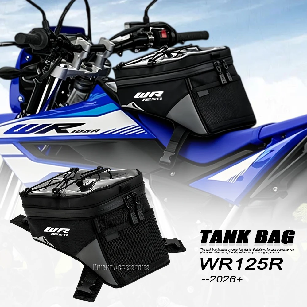 Motorcycle 6L Tank Bag Luggage Waterproof Backpack Quick Lock Kit Black For WR125R WR 125R WR 125 R 2026-