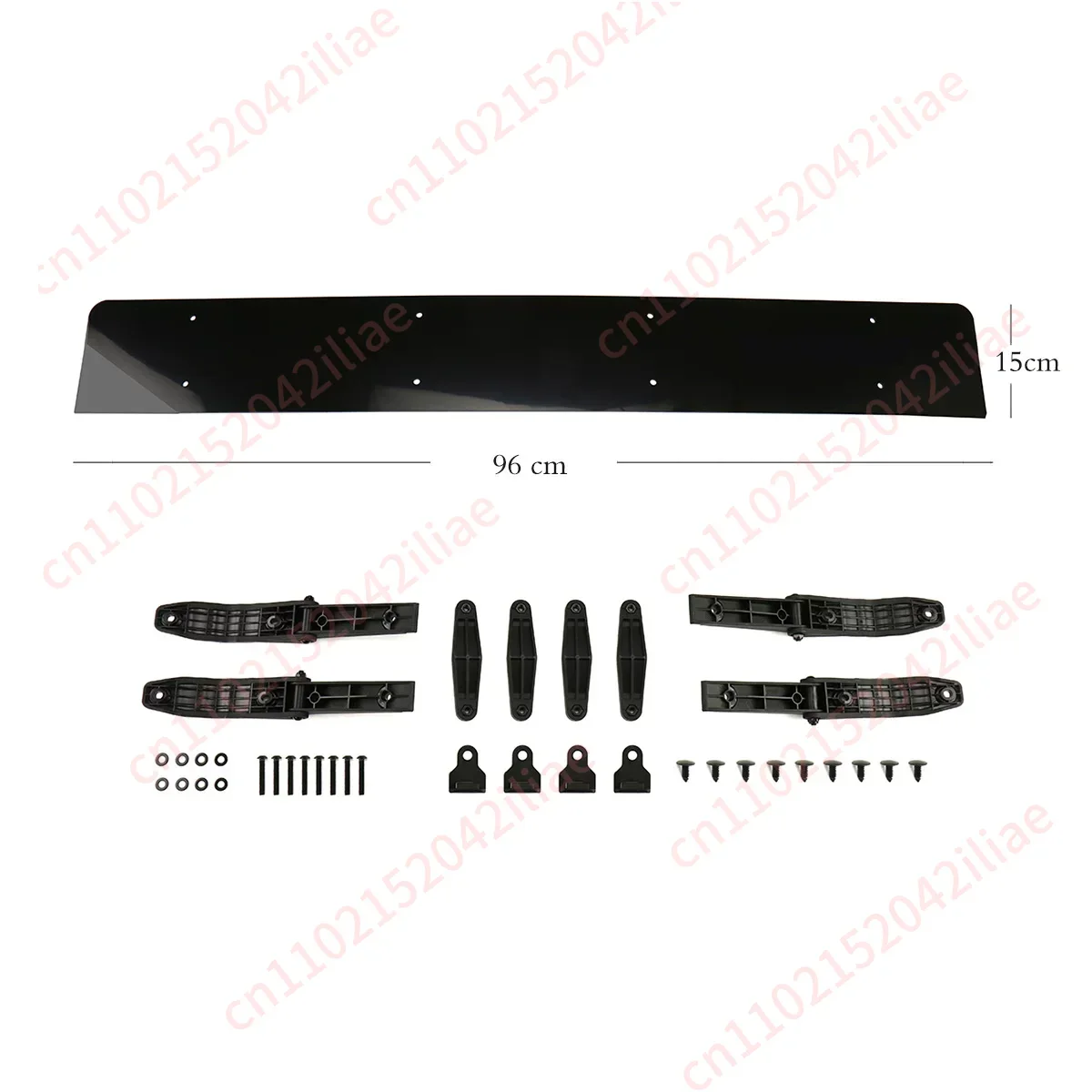 Roof spoiler, deflector, silent universal, noise reduction board
