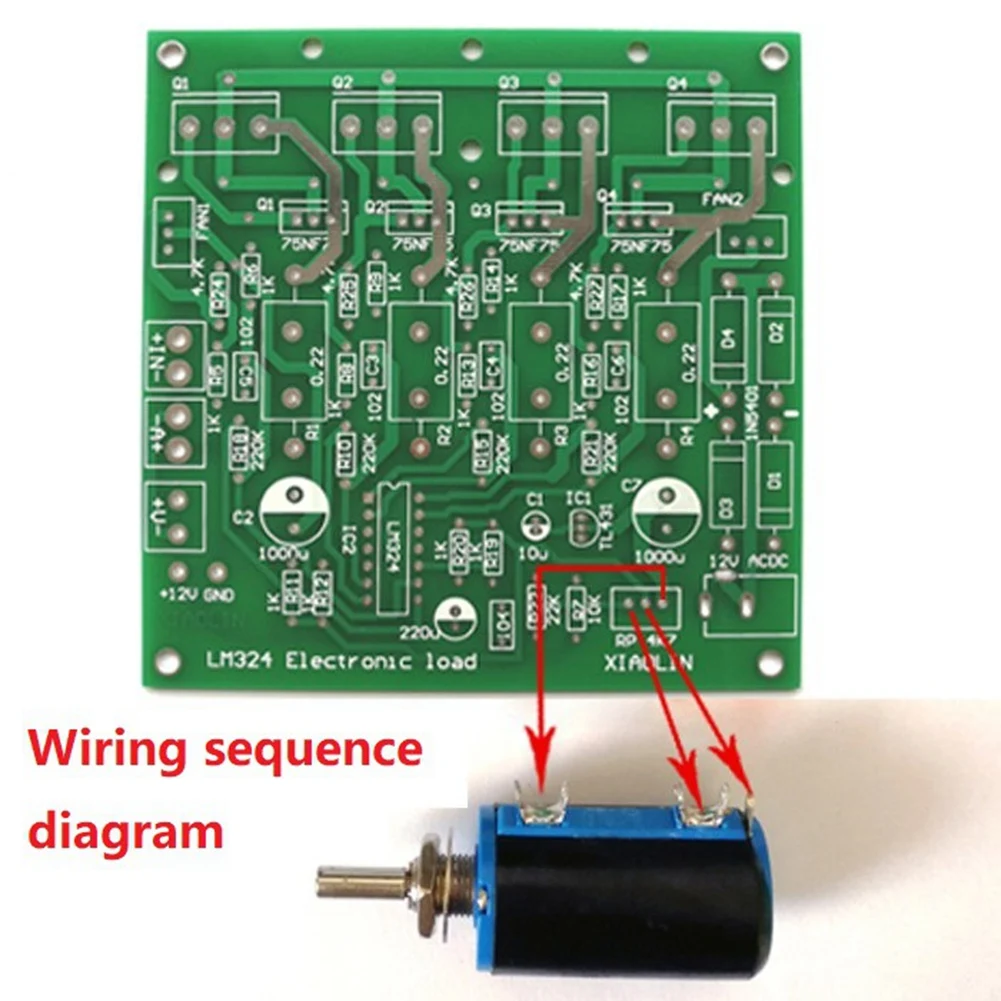 Kits DIY 150W 10A Testador de capacidade da bateria Test de descarga de carga eletrônica de corrente constante ajustável