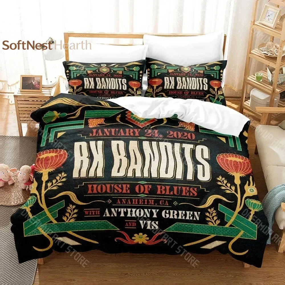 2026 3D Print RX Bandits Bedding Set Single Twin Full Queen King Size Bed Set Aldult Kid Bedroom Duvetcover Sets