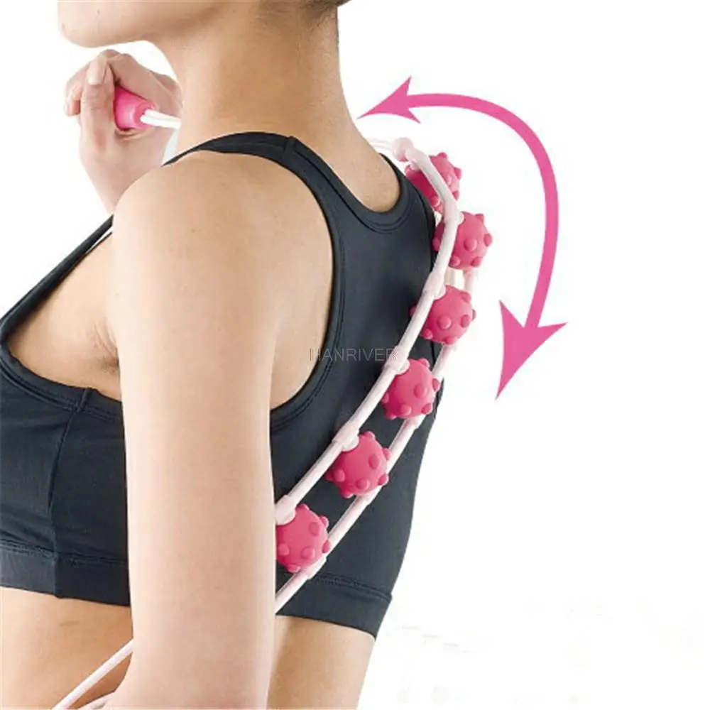 Hand-held Pull Back Strip Massager Roller Back Waist Arm Massager Deep Tissue Relaxation Cervical Spine Time-saving Health Tool