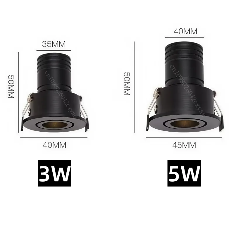 مصابيح LED صغيرة قابلة للتعتيم، مصابيح سقف مجوفة، أضواء كاشفة COB، غرفة معيشة 3 وات، 5 وات، مصابيح إضاءة خزانة المطبخ
