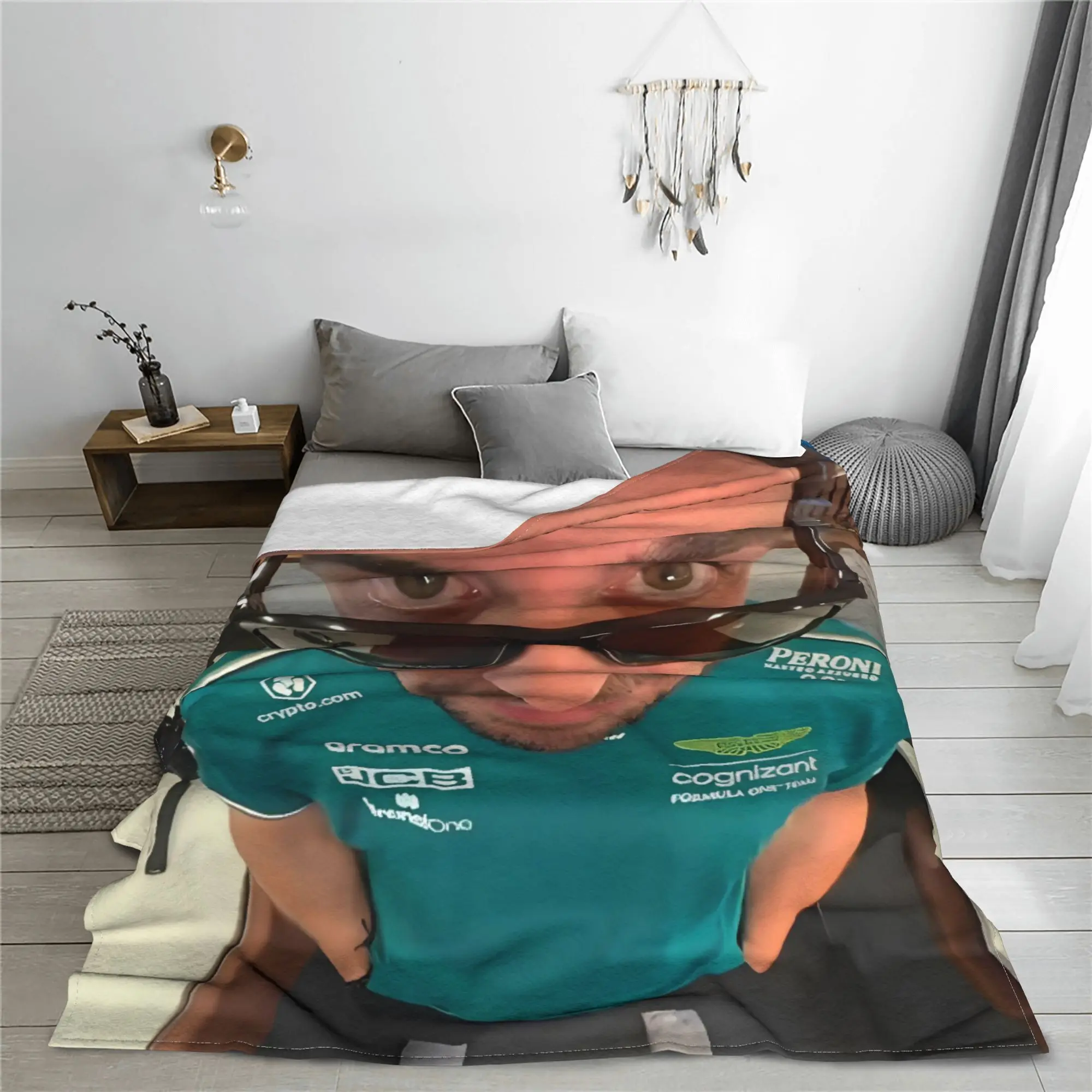 Fernandos Alonsos سباق بطانية دافئة صبي فتاة أفخم رمي بطانية الجدة غرفة المعيشة الفانيلا المفرش أريكة غطاء سرير